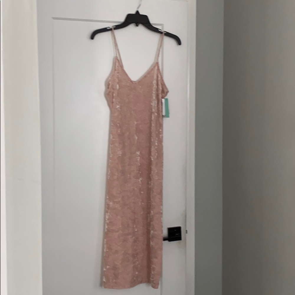 Abound crushed velvet dress in shaded spruce